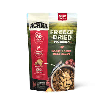 ACANA Freeze-Dried Morsels Ranch-Raised Beef Recipe Dog Food Topper 8 oz Bag product detail number 1.0
