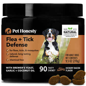 Pet Honesty Flea + Tick Defense Soft Chews Bacon 90 Count product detail number 1.0