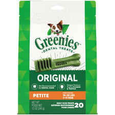 GREENIES Original Petite Natural Dental Dog Treats - 12 oz. Pack (20 Treats)-product-tile