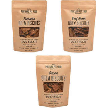 Portland Pet Food Company Bacon Original Brew Biscuits 5oz