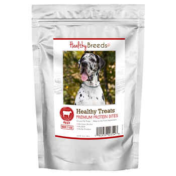 Healthy Breeds Great Dane Healthy Treats Premium Protein Bites Beef Dog Treats 10oz product detail number 1.0