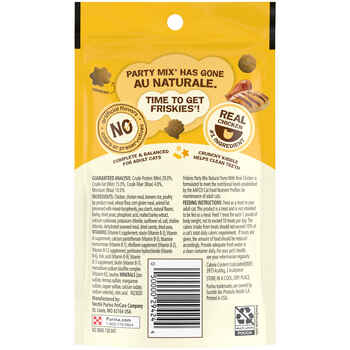 Friskies Party Mix Natural Yums with Real Chicken Cat Treats 2.1 oz Pouch