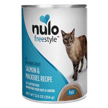 Nulo FreeStyle Salmon & Mackerel Pate Cat Food 12.5 oz Cans Case of 12 product detail number 1.0
