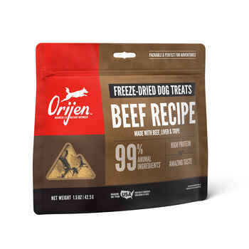 ORIJEN Ranch-Raised Beef Freeze-Dried Dog Treats 1.5 oz Bag product detail number 1.0