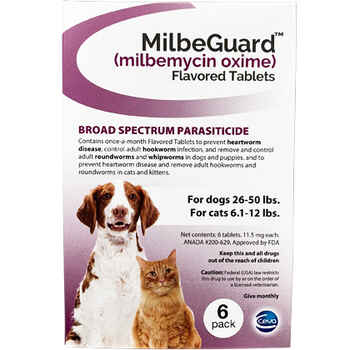 MilbeGuard - Generic to Interceptor 12 pk Large Dogs 26-50 lbs or Cats 6.1-12 lbs product detail number 1.0