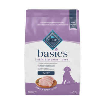 Blue Buffalo BLUE Basics Puppy Skin & Stomach Care Turkey & Potato Recipe Dry Dog Food 11 lb Bag product detail number 1.0