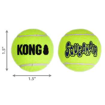 KONG SqueakAir® Nonabrasive Tennis Balls X-Small (3 Pack)