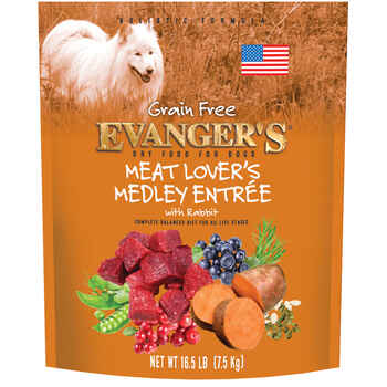 Evanger’s Grain Free Meat Lover's Medley with Rabbit Dry Dog Food 16.5-lb product detail number 1.0