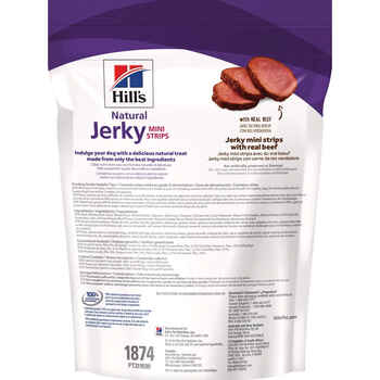 Hill's Natural Jerky Mini-Strips with Real Beef Dog Treats - 7.1 oz Bag