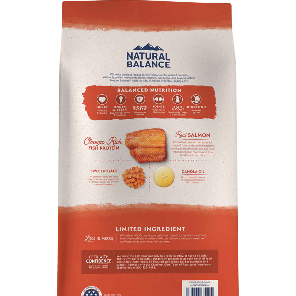 Natural Balance Limited Ingredient Grain Free Salmon & Sweet Potato Recipe Dry Dog Food