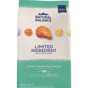Natural Balance® Limited Ingredient Grain Free Chicken & Sweet Potato Recipe Dry Dog Food 4 lb product detail number 1.0