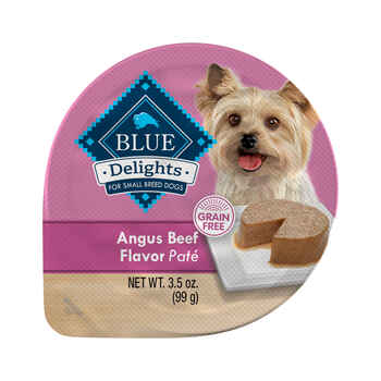 Blue Buffalo BLUE Delights Adult Angus Beef Flavor in Savory Juices Small Breed Wet Dog Food 3.5 oz Cup - Case of 12 product detail number 1.0