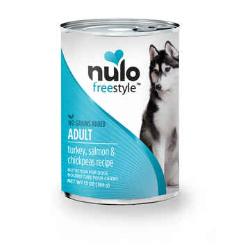 Nulo FreeStyle Turkey, Salmon & Chickpeas Pate Adult Dog Food 12 13oz cans product detail number 1.0