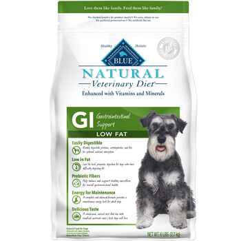BLUE Natural Veterinary Diet GI Gastrointestinal Support Low Fat Dry Dog Food 6 lbs product detail number 1.0