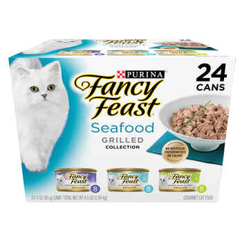 Fancy Feast Grilled Seafood Variety Pack Wet Cat Food 3 oz. Cans - Case of 24 product detail number 1.0
