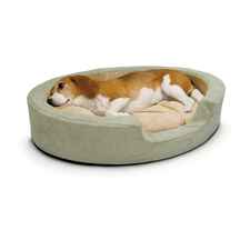 K&H Thermo Snuggly Sleeper Oval Pet Bed-product-tile