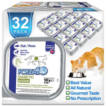 Forza10 Nutraceutic ActiWet Diabetic Support Icelandic Fish Recipe Wet Cat Food 3.5 oz Trays - Case of 32 product detail number 1.0