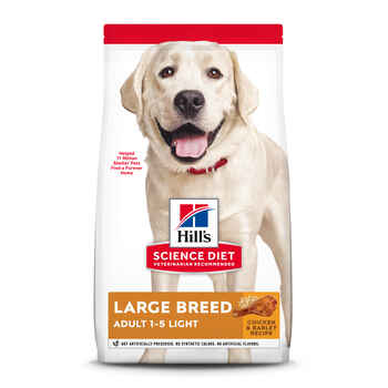 Hill's Science Diet Adult Light Large Breed Chicken Meal & Barley Dry Dog Food - 15 lb Bag product detail number 1.0