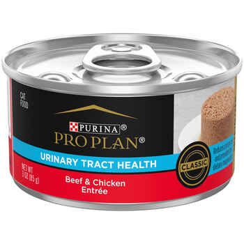 Purina Pro Plan Adult Urinary Tract Health Beef & Chicken Entree Classic Wet Cat Food 3 oz Cans (Case of 24) product detail number 1.0