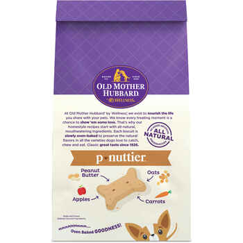 Old Mother Hubbard Classic P-Nuttier Natural Oven-Baked Biscuits Dog Treats Mini - 5 oz Bag