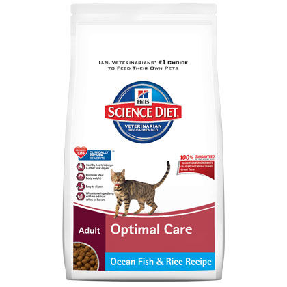 hill's science diet cat food optimal care