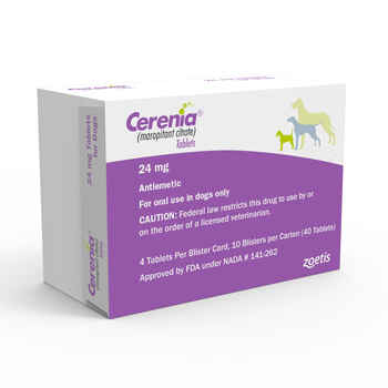 Cerenia Tabs 24 mg 4 ct product detail number 1.0