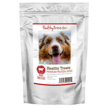 Healthy Breeds Australian Shepherd Healthy Treats Premium Protein Bites Beef Dog Treats 10oz product detail number 1.0
