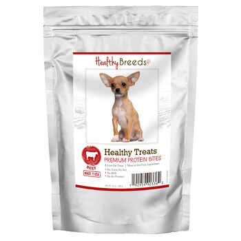 Healthy Breeds Chihuahua Healthy Treats Premium Protein Bites Beef Dog Treats 10oz product detail number 1.0