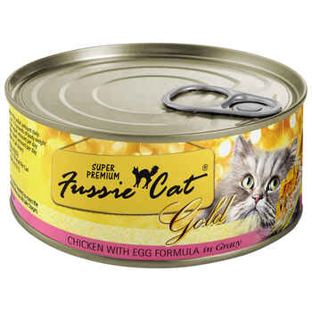 Fussie Cat Super Premium Chicken with Egg Formula in Gravy Grain-Free Canned Cat Food 2.82oz, case of 24 product detail number 1.0