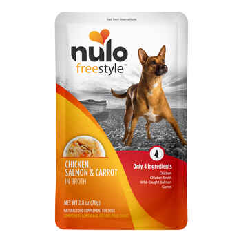 Nulo FreeStyle Chicken, Salmon & Carrot in Broth Dog Food Topper 24 2.8oz cans product detail number 1.0