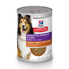 Hill's Science Diet Adult Sensitive Stomach & Skin Tender Turkey & Rice Stew Wet Dog Food-product-tile