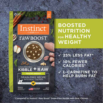 Instinct Raw Boost Grain Free Recipe with Real Salmon Dry Cat Food 4.5 lb Bag