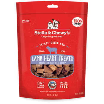 Stella & Chewy's Lamb Heart Freeze-Dried Raw Dog Treats 3oz product detail number 1.0