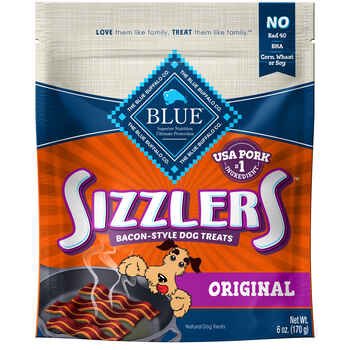 Blue Buffalo BLUE Sizzlers Natural Bacon-Style Dog Treats 6 oz Bag product detail number 1.0