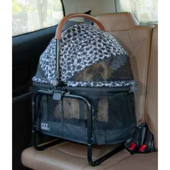 Pet Gear VIEW 360 Stroller, Booster, & Carrier Travel System for Small Dogs & Cats - Jet Black