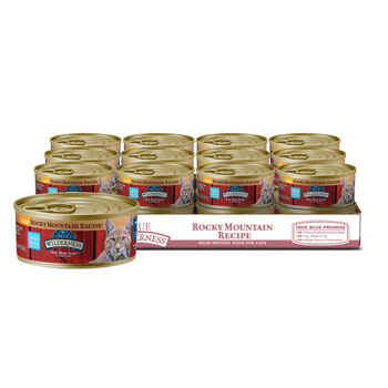Blue Buffalo BLUE Wilderness Rocky Mountain Recipe Adult Flaked Red Meat Feast Wet Cat Food 5.5 oz Can - Case of 24