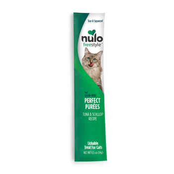 Nulo FreeStyle Tuna & Scallop Perfect Puree Lickable Cat Treats 0.5oz Pack of 48