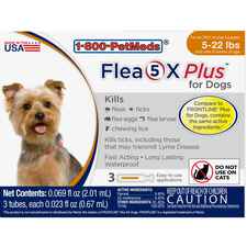 Flea5X Plus 3pk Dogs 5-22 lbs-product-tile