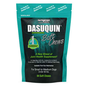 Nutramax Dasuquin Joint Health Supplement - With Glucosamine, Chondroitin, ASU, Boswellia Serrata Extract, and Green Tea Extract Small to Medium Dogs, 84 Soft Chews product detail number 1.0