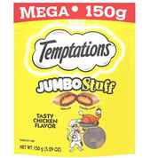 Temptations Jumbo Stuff Cat Treats Tasty Chicken, 5.29oz