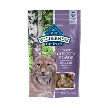 Blue Buffalo BLUE Wilderness Tasty Chicken Crunchy Cat Treats 2 oz Bag product detail number 1.0