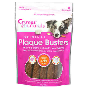 Crumps' Naturals Plaque Busters Dental Chews 8pk 4.5" product detail number 1.0