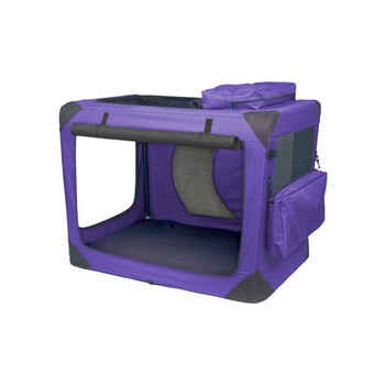 Deluxe Portable Soft Dog Crate Lavender 30" product detail number 1.0
