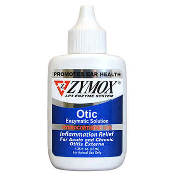 Zymox Otic Enzymatic Solution with Hydrocortisone 1.25 oz product detail number 1.0
