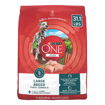Purina ONE +Plus Natural Large Breed Puppy Formula Chicken Dry Puppy Food 31.1 lb Bag product detail number 1.0