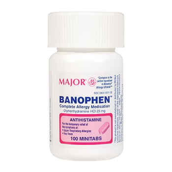 Diphenhydramine (Generic Benadryl) 25 mg Minitabs 100 ct product detail number 1.0