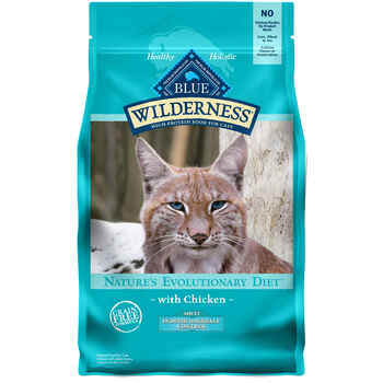 Blue Buffalo BLUE Wilderness Adult Indoor Hairball Control Chicken Recipe Grain-Free Dry Cat Food 5 lb Bag product detail number 1.0