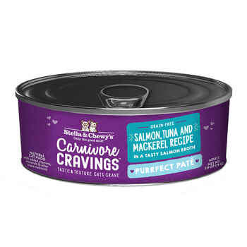 Stella & Chewy's Purrfect Pate Salmon, Tuna & Mackerel Flavored Pate Wet Cat Food 2.8oz /24ct product detail number 1.0