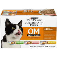 Purina Pro Plan Veterinary Diets OM Overweight Management Savory Selects Variety Pack Wet Cat Food-product-tile