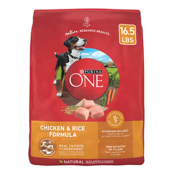 Purina ONE Natural SmartBlend Chicken & Rice Formula Dry Dog Food 16.5 lb Bag product detail number 1.0